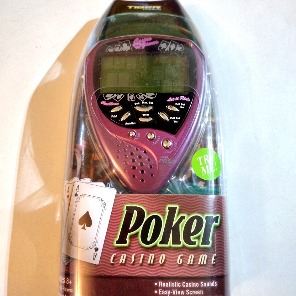 Brand New Sealed Poker Casino Handheld Game Stud Let It Ride